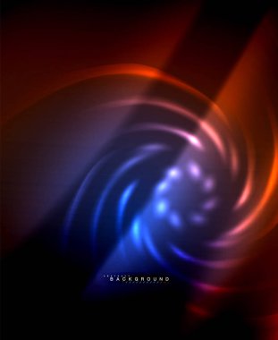 Neon parlayan techno hatları, yüksek teknoloji fütüristik arka plan şablonu kare şekilleri ile