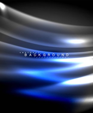 Neon parlayan techno hatları, yüksek teknoloji fütüristik arka plan şablonu kare şekilleri ile