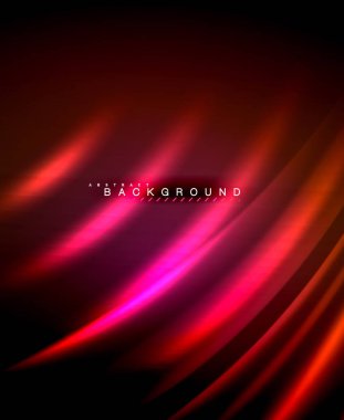 Neon parlayan techno hatları, yüksek teknoloji fütüristik arka plan şablonu kare şekilleri ile