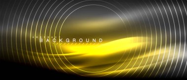 Neon parlayan çizgiler, sihirli enerji uzay ışığı konsepti, soyut arka plan duvar kağıdı tasarımı