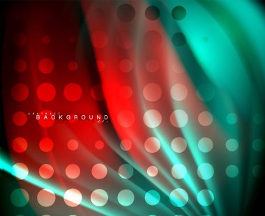 Neon holografik sıvı renkli dalga web, duvar kağıdı, desen, doku ve arka plan için