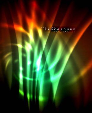 Neon parlayan techno hatları, yüksek teknoloji fütüristik arka plan şablonu kare şekilleri ile