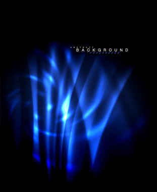 Neon parlayan techno hatları, yüksek teknoloji fütüristik arka plan şablonu kare şekilleri ile