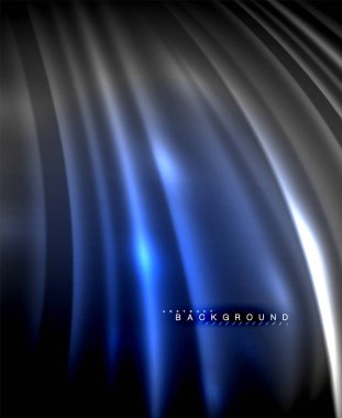 Neon parlayan techno hatları, yüksek teknoloji fütüristik arka plan şablonu kare şekilleri ile