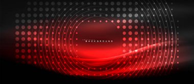 Neon parlayan çizgiler, sihirli enerji uzay ışığı konsepti, soyut arka plan duvar kağıdı tasarımı