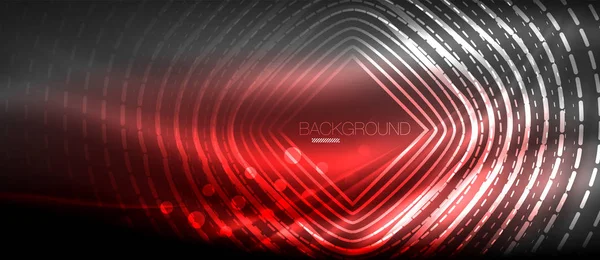 Neon parlayan dalga, sihirli enerji ve ışık arka plan. Duvar kağıdı şablonu, yüksek teknoloji gelecek kavramı