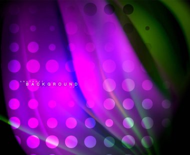 Neon holografik sıvı renkli dalga web, duvar kağıdı, desen, doku ve arka plan için