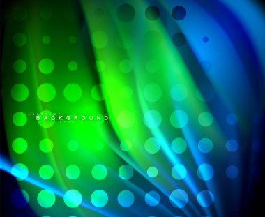 Neon holografik sıvı renkli dalga web, duvar kağıdı, desen, doku ve arka plan için