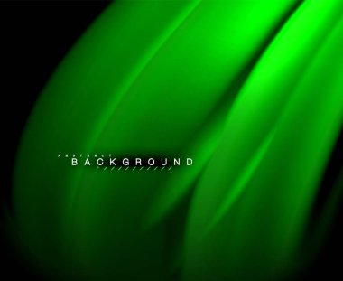 Neon parlayan dalga, sihirli enerji ve ışık arka plan. Vektör duvar kağıdı şablonu