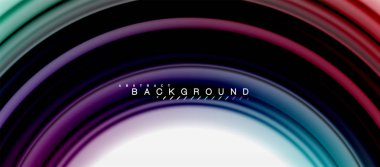 Gökkuşağı sıvı soyut girdap şekli, bükülmüş sıvı renkler tasarım, renkli mermer veya plastik dalgalı doku arka plan, çok renkli şablonu için iş veya teknoloji sunu veya web broşürü