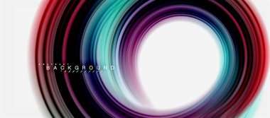 Gökkuşağı sıvı soyut girdap şekli, bükülmüş sıvı renkler tasarım, renkli mermer veya plastik dalgalı doku arka plan, çok renkli şablonu için iş veya teknoloji sunu veya web broşürü