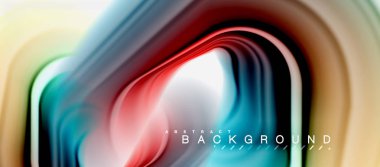 Gökkuşağı sıvı soyut girdap şekli, bükülmüş sıvı renkler tasarım, renkli mermer veya plastik dalgalı doku arka plan, çok renkli şablonu için iş veya teknoloji sunu veya web broşürü