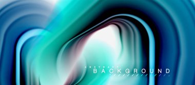 Gökkuşağı sıvı soyut girdap şekli, bükülmüş sıvı renkler tasarım, renkli mermer veya plastik dalgalı doku arka plan, çok renkli şablonu için iş veya teknoloji sunu veya web broşürü