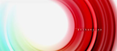 Gökkuşağı sıvı soyut girdap şekli, bükülmüş sıvı renkler tasarım, renkli mermer veya plastik dalgalı doku arka plan, çok renkli şablonu için iş veya teknoloji sunu veya web broşürü