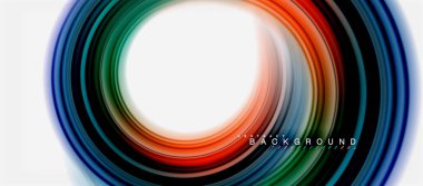 Gökkuşağı sıvı soyut girdap şekli, bükülmüş sıvı renkler tasarım, renkli mermer veya plastik dalgalı doku arka plan, çok renkli şablonu için iş veya teknoloji sunu veya web broşürü