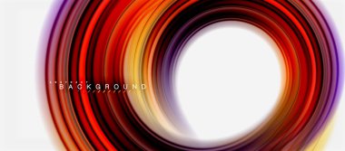 Gökkuşağı sıvı soyut girdap şekli, bükülmüş sıvı renkler tasarım, renkli mermer veya plastik dalgalı doku arka plan, çok renkli şablonu için iş veya teknoloji sunu veya web broşürü