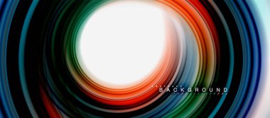 Gökkuşağı sıvı soyut girdap şekli, bükülmüş sıvı renkler tasarım, renkli mermer veya plastik dalgalı doku arka plan, çok renkli şablonu için iş veya teknoloji sunu veya web broşürü