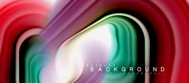 Gökkuşağı sıvı soyut girdap şekli, bükülmüş sıvı renkler tasarım, renkli mermer veya plastik dalgalı doku arka plan, çok renkli şablonu için iş veya teknoloji sunu veya web broşürü