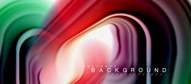 Gökkuşağı sıvı soyut girdap şekli, bükülmüş sıvı renkler tasarım, renkli mermer veya plastik dalgalı doku arka plan, çok renkli şablonu için iş veya teknoloji sunu veya web broşürü