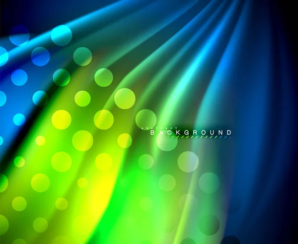 Fala holograficzne płynu kolor Neon dla sieci web, Tapety, wzór, tekstury i tła — Wektor stockowy