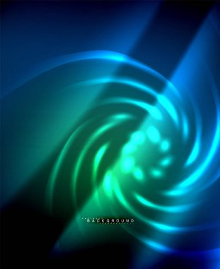 Neon parlayan techno hatları, yüksek teknoloji fütüristik arka plan şablonu kare şekilleri ile