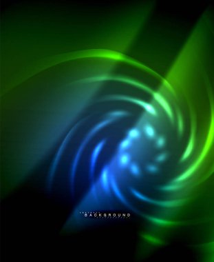 Neon parlayan techno hatları, yüksek teknoloji fütüristik arka plan şablonu kare şekilleri ile