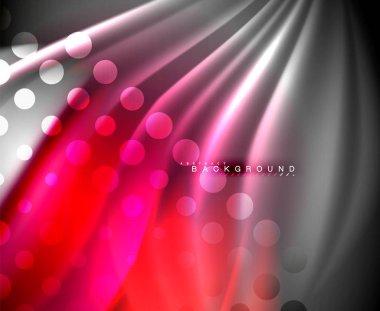 Neon holografik sıvı renkli dalga web, duvar kağıdı, desen, doku ve arka plan için