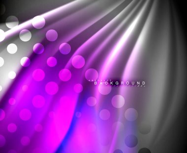 Neon holografik sıvı renkli dalga web, duvar kağıdı, desen, doku ve arka plan için