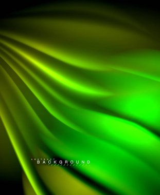 Neon holografik sıvı renkli dalga web, duvar kağıdı, desen, doku ve arka plan için