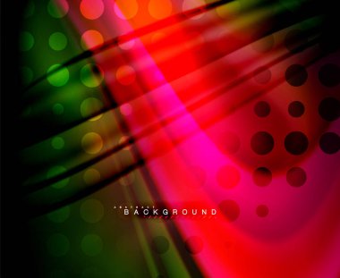 Neon holografik sıvı renkli dalga web, duvar kağıdı, desen, doku ve arka plan için