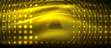 Neon parlayan çizgiler, sihirli enerji uzay ışığı konsepti, soyut arka plan duvar kağıdı tasarımı