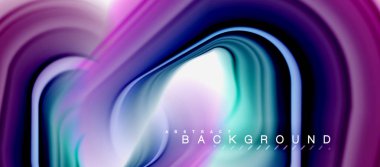 Gökkuşağı sıvı soyut girdap şekli, bükülmüş sıvı renkler tasarım, renkli mermer veya plastik dalgalı doku arka plan, çok renkli şablonu için iş veya teknoloji sunu veya web broşürü