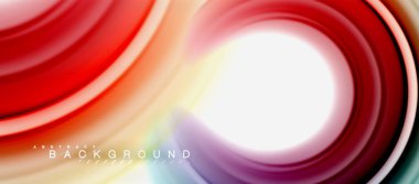 Gökkuşağı sıvı soyut girdap şekli, bükülmüş sıvı renkler tasarım, renkli mermer veya plastik dalgalı doku arka plan, çok renkli şablonu için iş veya teknoloji sunu veya web broşürü