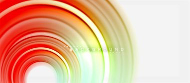 Gökkuşağı sıvı renkli arka plan - girdap ve daireler, bükülmüş sıvı renkler, renkli mermer veya plastik dalgalı doku zemin, çok renkli şablonu için iş veya teknoloji