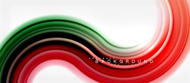 Gökkuşağı sıvı renkli arka plan - girdap ve daireler, bükülmüş sıvı renkler, renkli mermer veya plastik dalgalı doku zemin, çok renkli şablonu için iş veya teknoloji