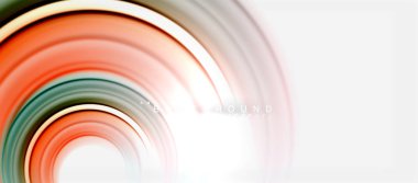 Gökkuşağı sıvı renkli arka plan - girdap ve daireler, bükülmüş sıvı renkler, renkli mermer veya plastik dalgalı doku zemin, çok renkli şablonu için iş veya teknoloji