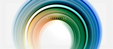 Gökkuşağı sıvı renkli arka plan - girdap ve daireler, bükülmüş sıvı renkler, renkli mermer veya plastik dalgalı doku zemin, çok renkli şablonu için iş veya teknoloji