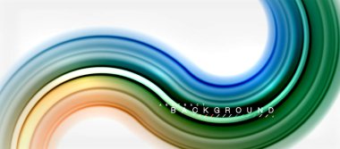 Gökkuşağı sıvı renkli arka plan - girdap ve daireler, bükülmüş sıvı renkler, renkli mermer veya plastik dalgalı doku zemin, çok renkli şablonu için iş veya teknoloji