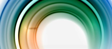 Gökkuşağı sıvı renkli arka plan - girdap ve daireler, bükülmüş sıvı renkler, renkli mermer veya plastik dalgalı doku zemin, çok renkli şablonu için iş veya teknoloji