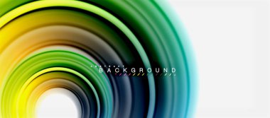 Gökkuşağı sıvı renkli arka plan - girdap ve daireler, bükülmüş sıvı renkler, renkli mermer veya plastik dalgalı doku zemin, çok renkli şablonu için iş veya teknoloji