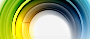 Gökkuşağı sıvı renkli arka plan - girdap ve daireler, bükülmüş sıvı renkler, renkli mermer veya plastik dalgalı doku zemin, çok renkli şablonu için iş veya teknoloji