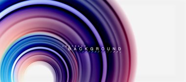 Gökkuşağı sıvı renkli arka plan - girdap ve daireler, bükülmüş sıvı renkler, renkli mermer veya plastik dalgalı doku zemin, çok renkli şablonu için iş veya teknoloji