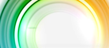 Gökkuşağı sıvı renkli arka plan - girdap ve daireler, bükülmüş sıvı renkler, renkli mermer veya plastik dalgalı doku zemin, çok renkli şablonu için iş veya teknoloji