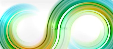 Gökkuşağı sıvı renkli arka plan - girdap ve daireler, bükülmüş sıvı renkler, renkli mermer veya plastik dalgalı doku zemin, çok renkli şablonu için iş veya teknoloji