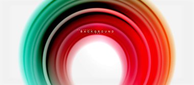 Gökkuşağı sıvı renkli arka plan - girdap ve daireler, bükülmüş sıvı renkler, renkli mermer veya plastik dalgalı doku zemin, çok renkli şablonu için iş veya teknoloji