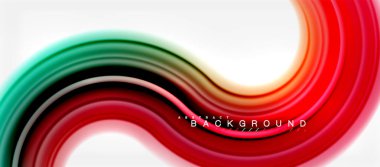 Gökkuşağı sıvı renkli arka plan - girdap ve daireler, bükülmüş sıvı renkler, renkli mermer veya plastik dalgalı doku zemin, çok renkli şablonu için iş veya teknoloji