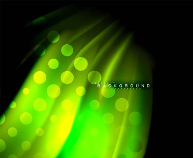 Neon holografik sıvı renkli dalga web, duvar kağıdı, desen, doku ve arka plan için