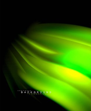 Neon holografik sıvı renkli dalga web, duvar kağıdı, desen, doku ve arka plan için