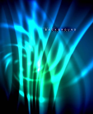 Neon parlayan techno hatları, yüksek teknoloji fütüristik arka plan şablonu kare şekilleri ile