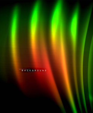 Neon parlayan techno hatları, yüksek teknoloji fütüristik arka plan şablonu kare şekilleri ile